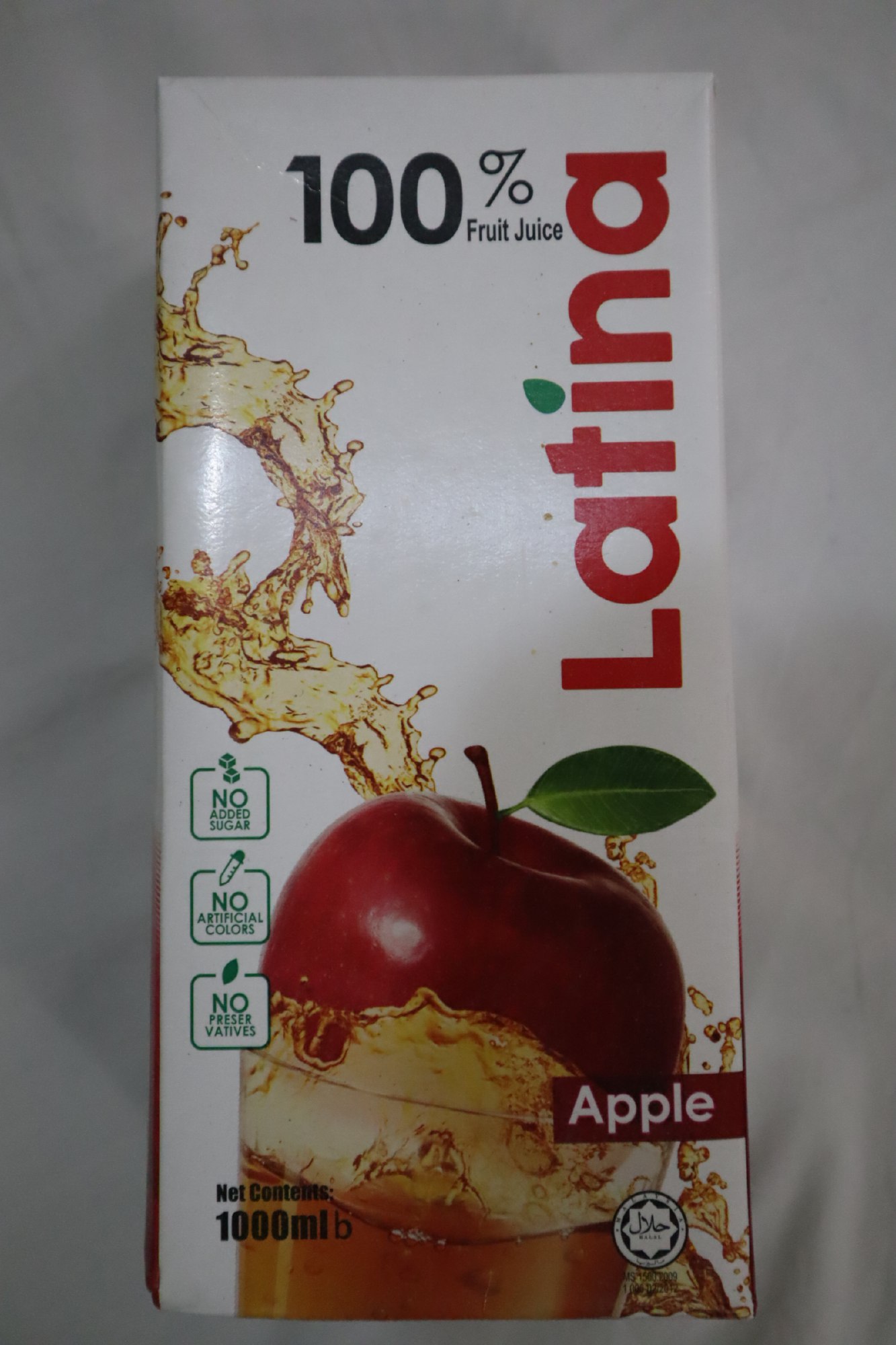 バングラでよく飲む100%アップルジュース（Latina）