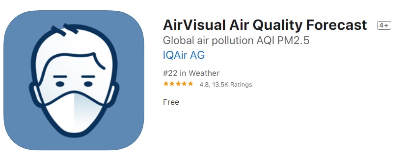 リアルタイムの大気汚染レベルを確認できるアプリ「AirVisual」
