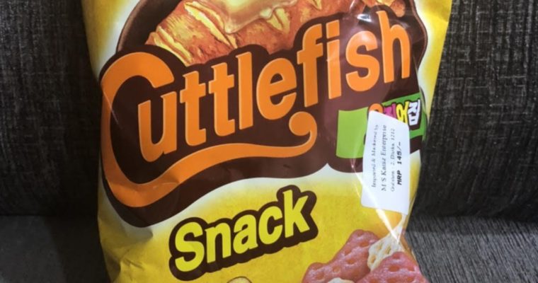 「サッポロポテト似の韓国スナック」NONGSHIMのCuttlefish snack